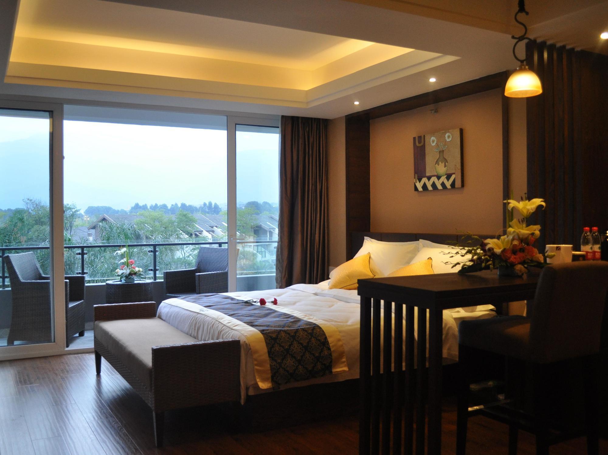 Emei Garden City Resort Gunung Emei Bagian luar foto